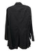 Donna Karan Size XS Black Cotton Blend Button Down Long Sleeve Collared Dress Black / XS