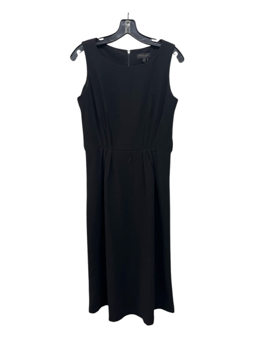 Donna Karan Size 4 Black Sleeveless Back Zip Dress Black / 4