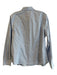Ellen Tracy Size L Blue & White Cotton Pinstripe Collared Button Up Top Blue & White / L