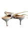 Franco Sarto Shoe Size 9.5 Cream Manmade Material Patent Pointed Toe Shoes Cream / 9.5
