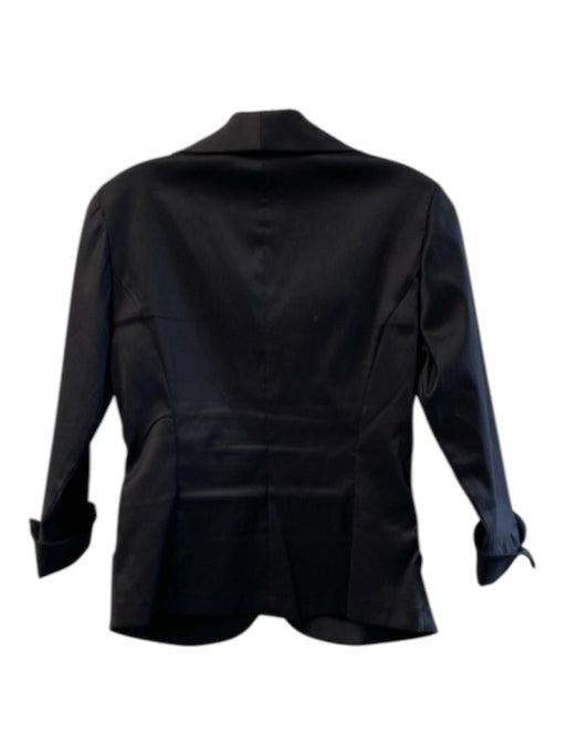 Tadashi Size 10 Black Polyester Blend 3/4 Sleeve Ruched Sides Top Black / 10