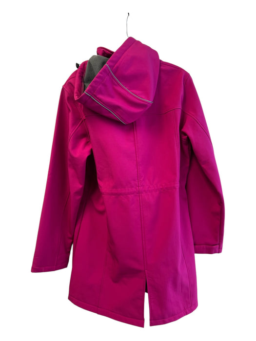 Creatmo us Size L Hot pink Polyester Fleece Lined Water proof Hooded Coat Hot pink / L