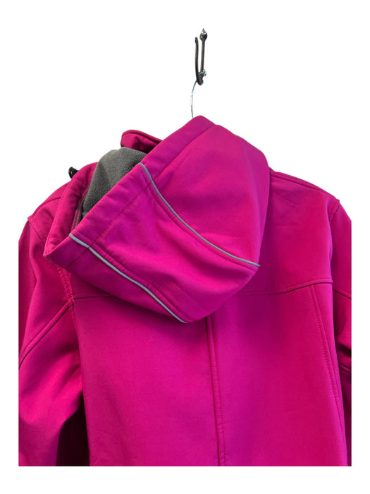 Creatmo us Size L Hot pink Polyester Fleece Lined Water proof Hooded Coat Hot pink / L