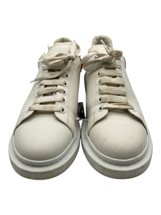 Alexander McQueen Shoe Size 47E AS IS White & Red Leather Solid Platform Shoes 47E