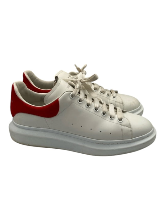 Alexander McQueen Shoe Size 47E AS IS White & Red Leather Solid Platform Shoes 47E