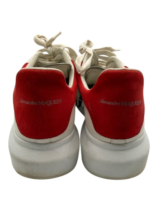 Alexander McQueen Shoe Size 47E AS IS White & Red Leather Solid Platform Shoes 47E