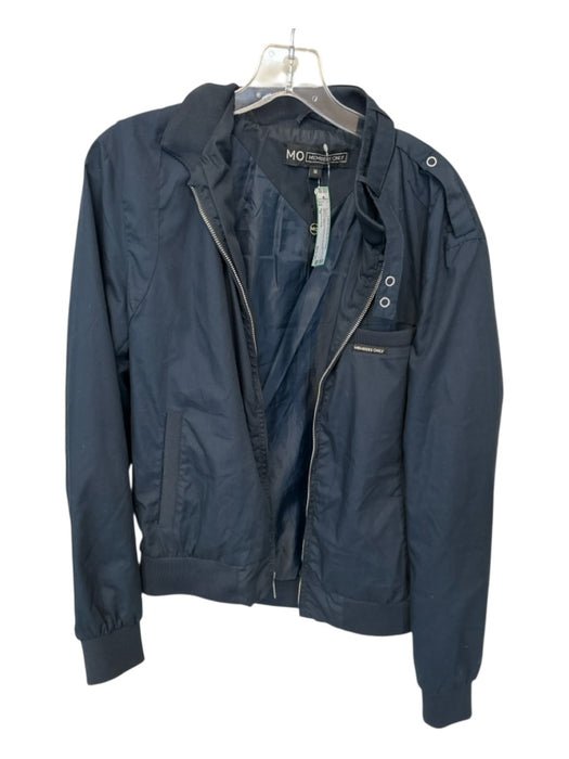 Members Only Size M Navy Cotton & Polyester Bomber Men's Jacket Navy / M