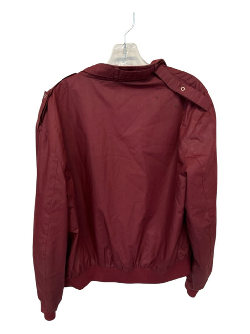 Members Only Size 44 Maroon Cotton & Polyester Bomber Men's Jacket Maroon / 44