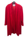 Oleg Cassini Size 12 Red Wool Trench Shoulder Pads Jacket Red / 12