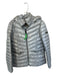 BCBG Maxazria Size L Gray Nylon Puffer Quilted Athletic Jacket Gray / L