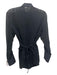 Zara Size XS Black Viscose Semi Sheer Button Down Top Black / XS