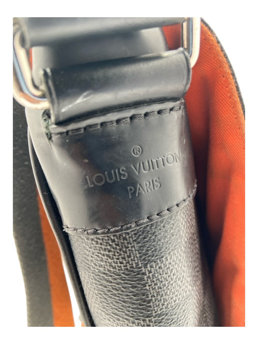 Louis Vuitton AS IS - Heavy Wear Black, Gray, Orange Coated Canvas Crossbody Bag