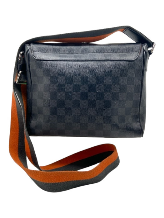 Louis Vuitton AS IS - Heavy Wear Black, Gray, Orange Coated Canvas Crossbody Bag