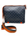 Louis Vuitton AS IS - Heavy Wear Black, Gray, Orange Coated Canvas Crossbody Bag