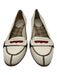 Gucci Shoe Size 8 Cream, Red & Blue Leather Block Heel Almond Toe Flats Cream, Red & Blue / 8