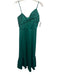 Current Air Size S Emerald Green Cotton Blend Spaghetti Strap Bow Detail Dress Emerald Green / S