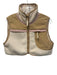 FP Movement Size XS Tan & cream Polyester Blend Fleece Fabric & Color Block Top Tan & cream / XS
