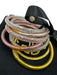 Budha girl silver, gold & pink Plastic Rhinestone Glitter Sash Inc Bracelet silver, gold & pink