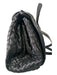 Bottega Veneta Black Leather Front Flap Woven Magnetic Close Crossbody Bag Black / Medium