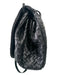 Bottega Veneta Black Leather Front Flap Woven Magnetic Close Crossbody Bag Black / Medium