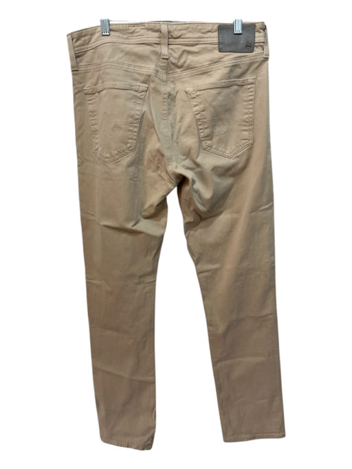 AG Size 32 Beige Cotton Blend Solid Khakis Men's Pants 32