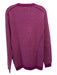 Ted Baker Like New Size 5 Magenta & White Print Wool Blend Abstract Crew Sweater 5