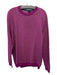 Ted Baker Like New Size 5 Magenta & White Print Wool Blend Abstract Crew Sweater 5