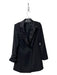 Jay Godfrey Size 8 Black Polyester Blend Faux Pockets Deep V 1 Button Jacket Black / 8