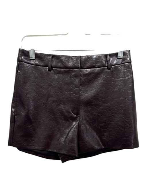 ASTR The Label Size Small Dark Brown Polyurethane Blend High Rise Pockets Shorts Dark Brown / Small