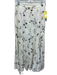 Zara Size M WHite, Black, Gray embroidered Bead Detailing Floral Midi Skirt Set WHite, Black, Gray / M