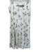 Zara Size M WHite, Black, Gray embroidered Bead Detailing Floral Midi Skirt Set WHite, Black, Gray / M