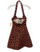 Maeve Size S Red & White Viscose & Cotton Polka Dots Sleeveless Halter Dress Red & White / S