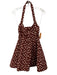 Maeve Size S Red & White Viscose & Cotton Polka Dots Sleeveless Halter Dress Red & White / S