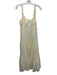 J Crew Size S White Cotton Sleeveless Ribbed Square Neck Midi Dress White / S