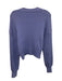 Staud Size XS Purple Viscose & Nylon Long Sleeve Ribbed Cardigan Sweater Purple / XS