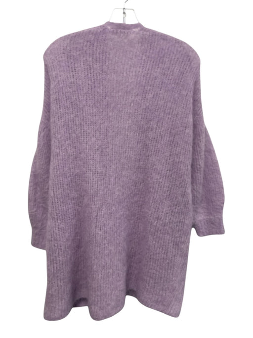 American Vintage Size XS/S Purple Alpaca & Polyamide Long Sleeve Open Sweater Purple / XS/S