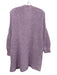 American Vintage Size XS/S Purple Alpaca & Polyamide Long Sleeve Open Sweater Purple / XS/S