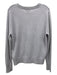 Aqua Size L Gray & Purple Cashmere Lightning Bolt Scoop Neck Sweater Gray & Purple / L