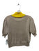 Rachel Comey Size Medium Beige & Yellow Metallic Blend Short Sleeve Top Beige & Yellow / Medium