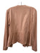 Anthropologie Size Small Tan Polyester Blend Faux Suede Paneled Drape Jacket Tan / Small