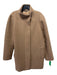 J Crew Mercantile Size L Brown Wool Blend Zip Pockets high neck Coat Brown / L