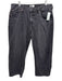 Pistola Size 32 Charcoal Black Cotton High Rise Wide Leg Distressed Detail Jeans Charcoal Black / 32