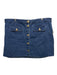 J. Crew Size XL Blue Cotton Denim Gold Buttons Flap Pocket Mini Skirt Blue / XL