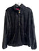 Lilly Pulitzer Size XL Black Polyester Furry Long Sleeve Quarter Zip Coat Black / XL