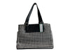 Lauren Ralph Lauren Black & White No Fabric Tag Herringbone Shoulder Bag Bag Black & White / Medium
