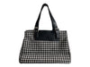 Lauren Ralph Lauren Black & White No Fabric Tag Herringbone Shoulder Bag Bag Black & White / Medium