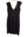 Reina Diaz Size Est L Black & Nude Nylon Blend Sweetheart Neckline Dress Black & Nude / Est L