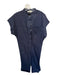 Everlane Size S Navy Organic Cotton Short Sleeve Buttons Jumper Navy / S