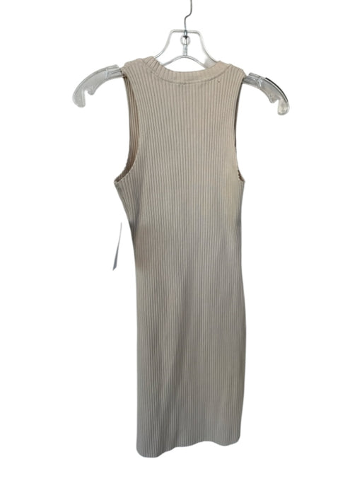Cotton Citizen Size XS Tan Cotton Sleeveless Ribbed Dress Tan / XS