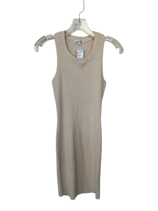Cotton Citizen Size XS Tan Cotton Sleeveless Ribbed Dress Tan / XS